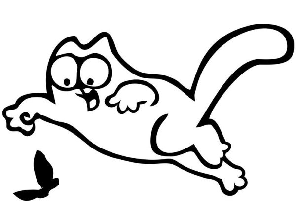 Наклейка кот Саймона
