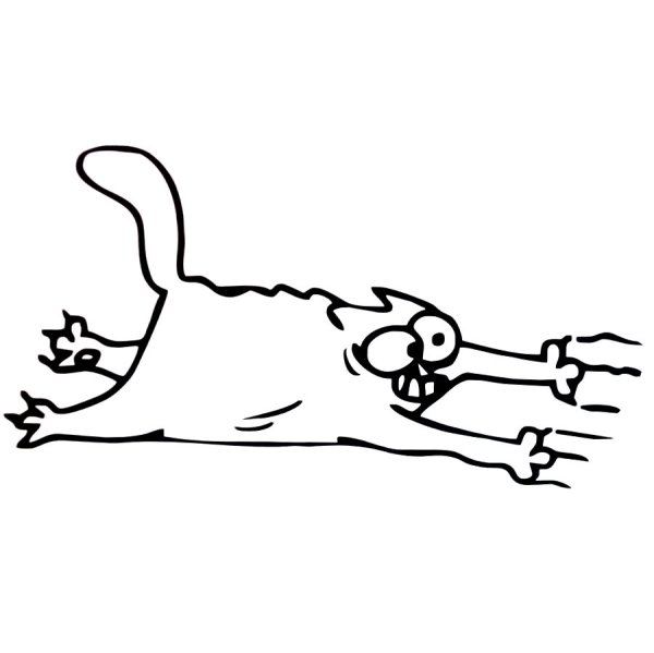 Наклейка кот Саймона