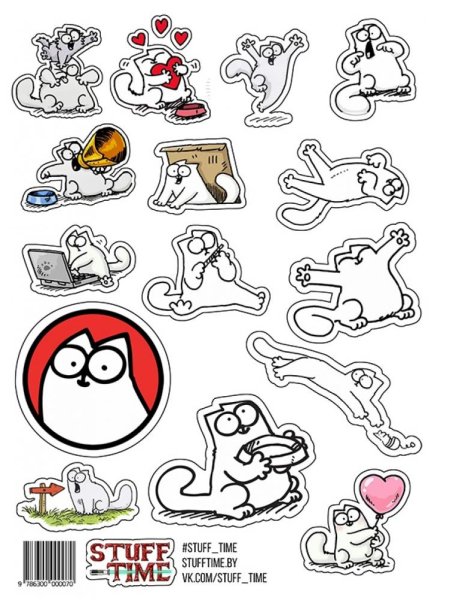 Раскраски Стикеры