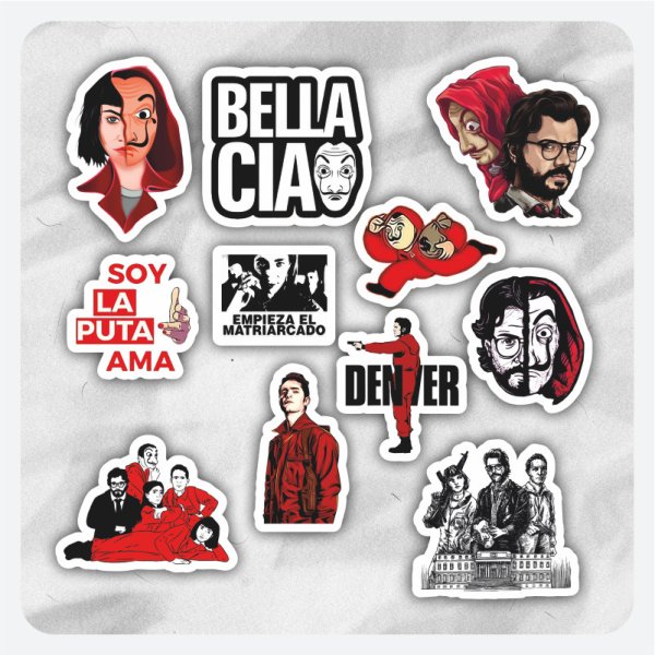 La casa de papel наклейки