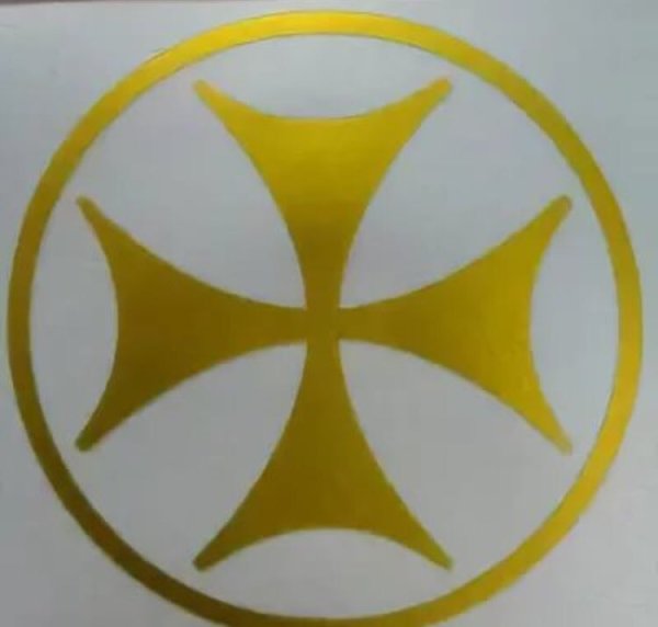 Грузинский крест наклейка на машину