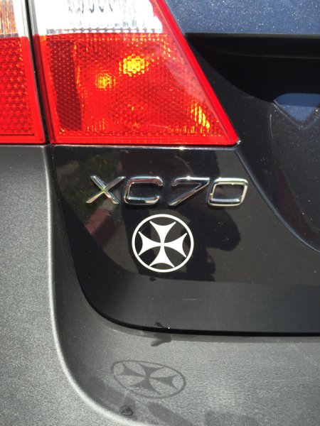 Авто знак крест