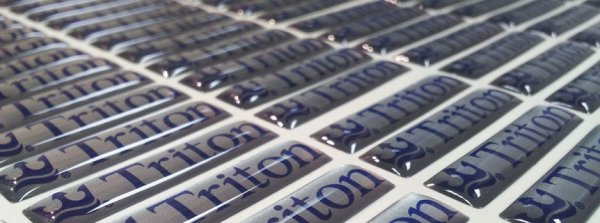 Объемные наклейки с заливкой смолой