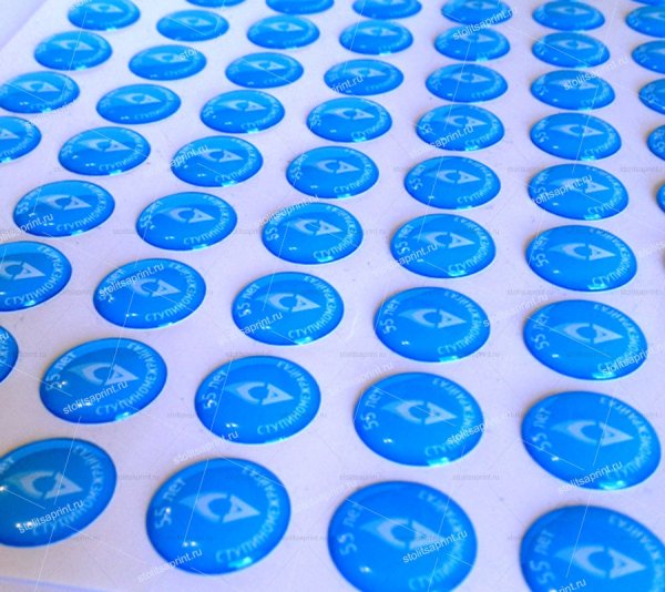 Наклейки со смолой