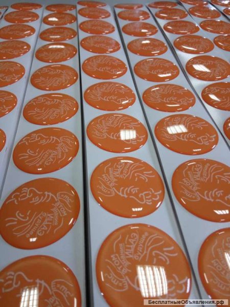 Наклейки с полимерной смолой