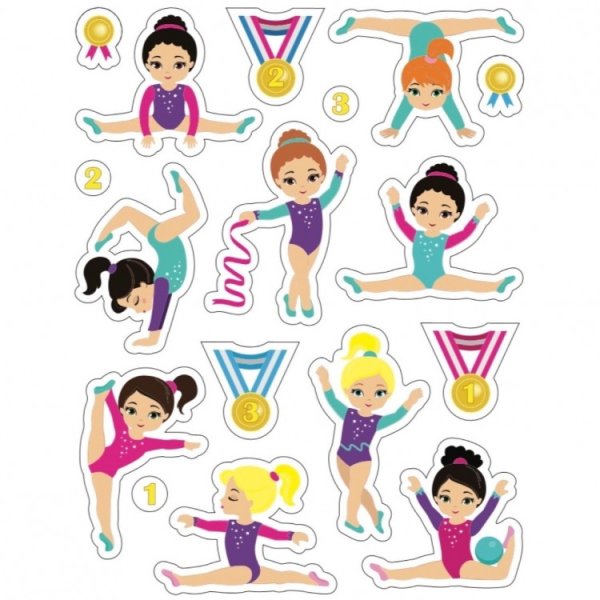 Стикер гимнастка