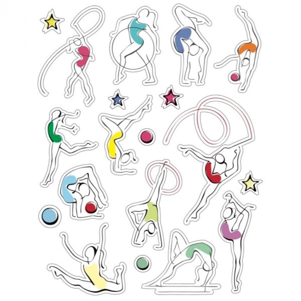 Наклейка гимнастка