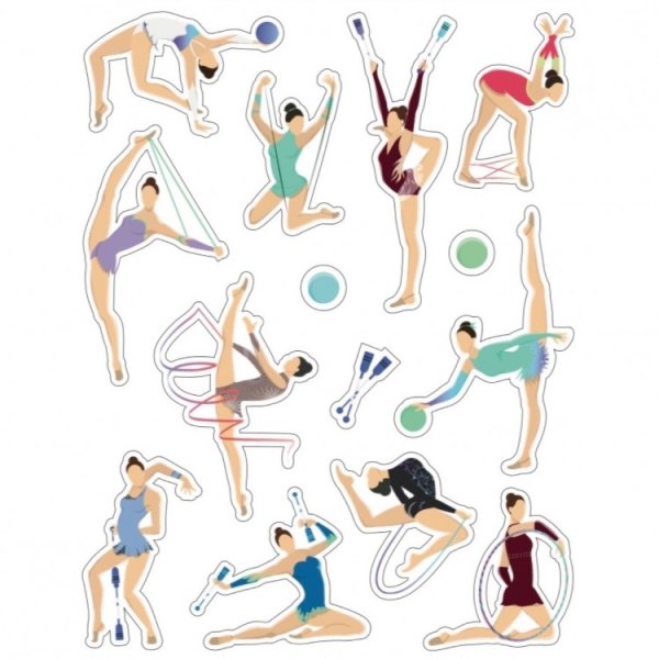 Наклейка гимнастка