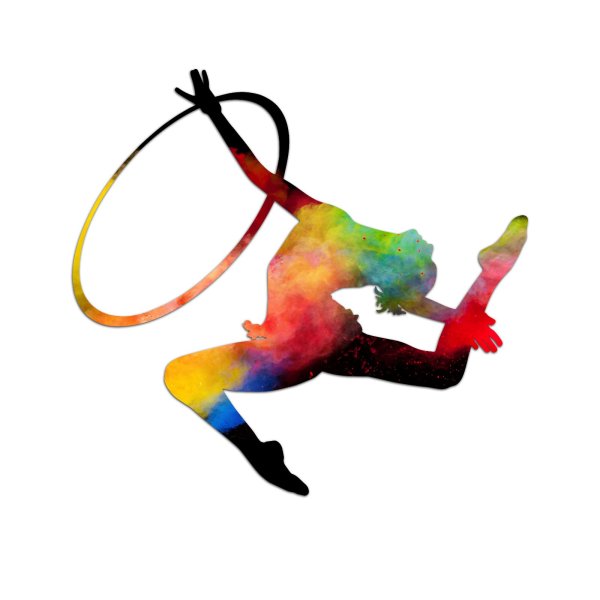 Наклейка гимнастка