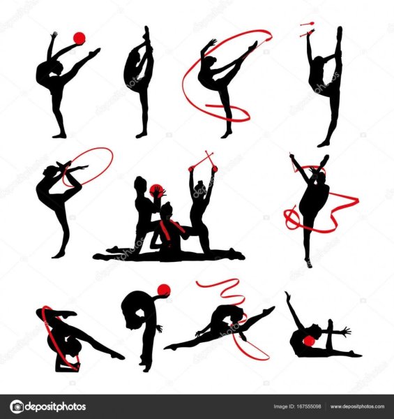 Наклейки художественная гимнастика