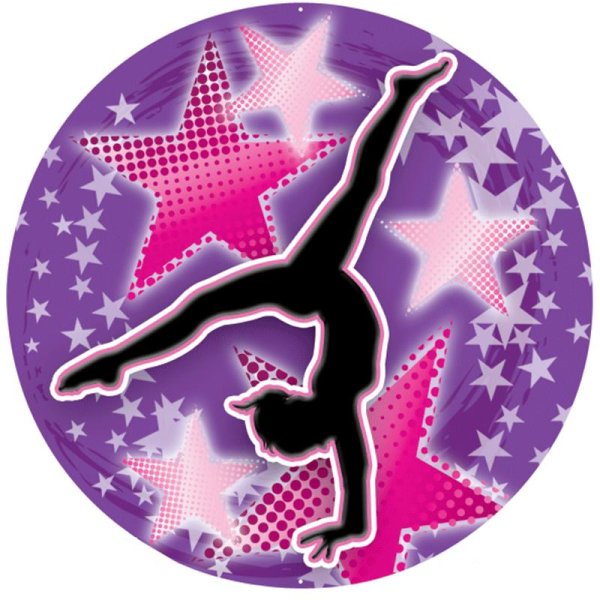 Силуэт девочки гимнастки