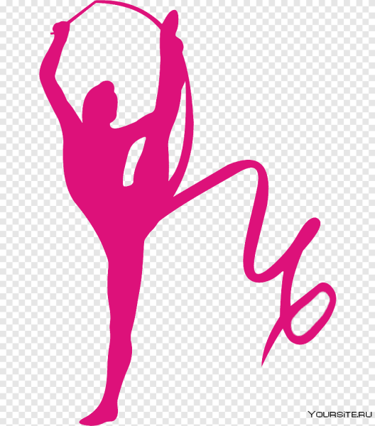 Силуэт спортивной гимнастки