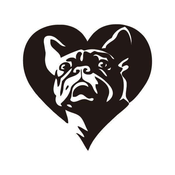 Французский бульдог логотип