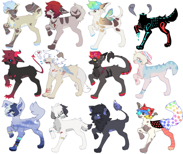 Адопты персонажей Палитры