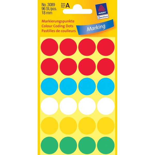 Наклейки цветные кружочки