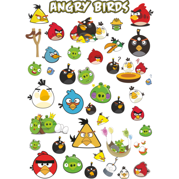 Стикеры Энгри бердз