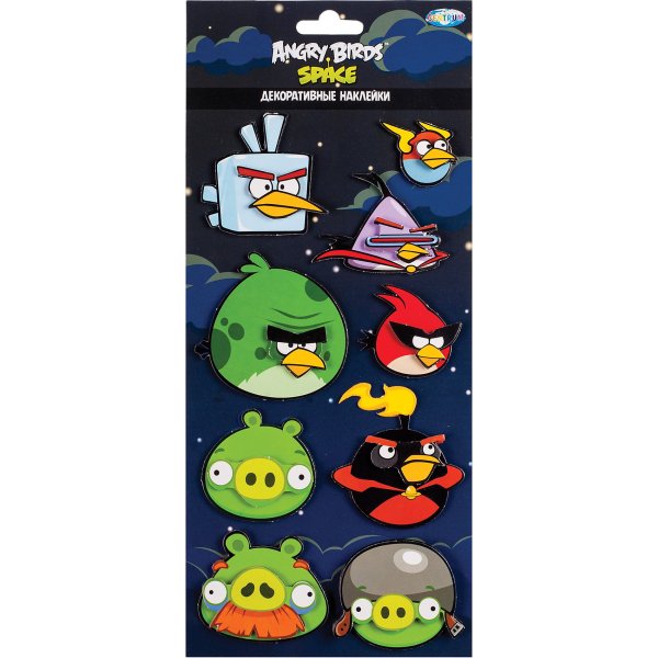 Декоративные наклейки Angry Birds