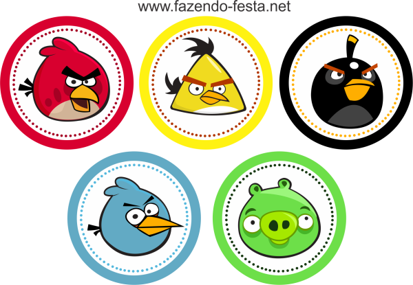 Наклейки Энгри бердз