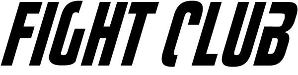 Бойцовский клуб надпись