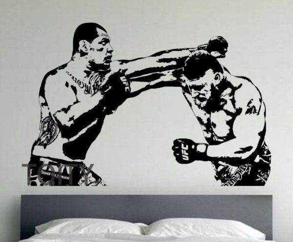 Трафареты для стен в зал бокса