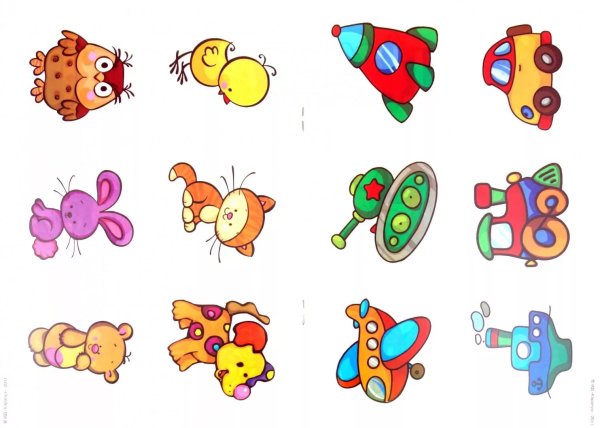 Наклейки мультяшные