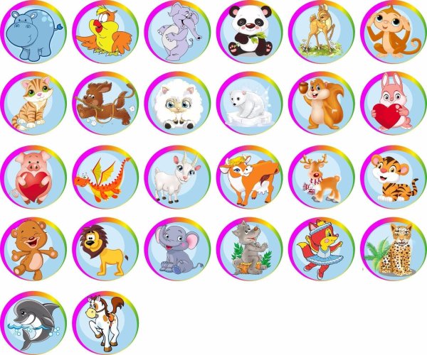 Наклейки на шкафчики для детского сада