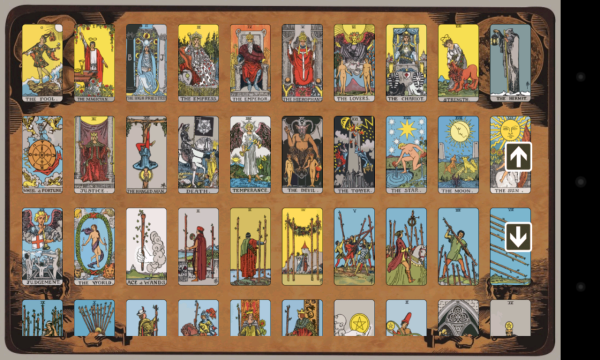 Таро Уэйта на белом фоне