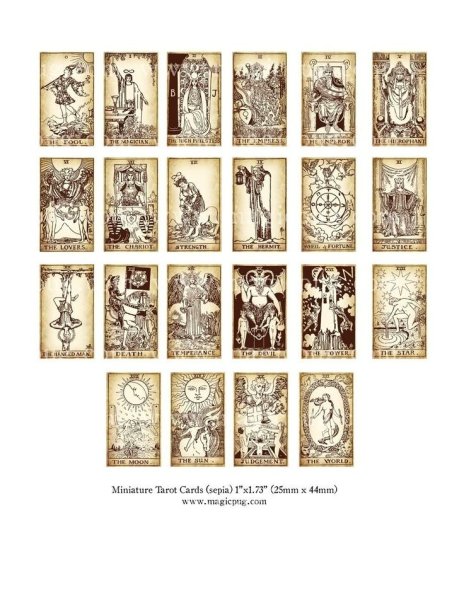 Старшие арканы Таро фон