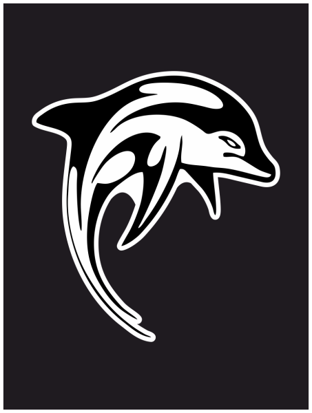 Наклейки "дельфины"