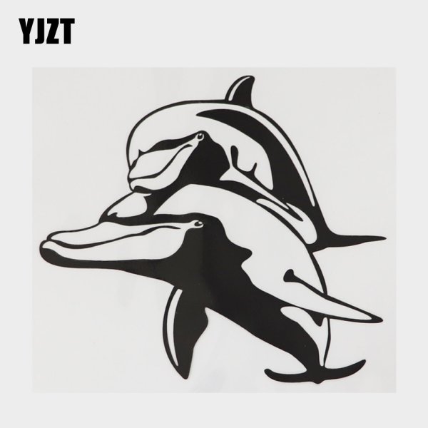 Постер Дельфин черно белый