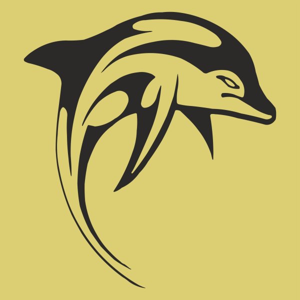 Дельфины стилизованные