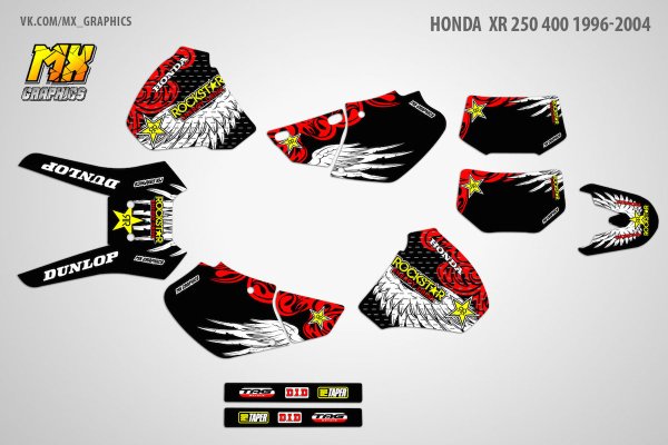 Комплект наклеек Honda xr400