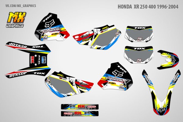 Комплект наклеек Honda xr400