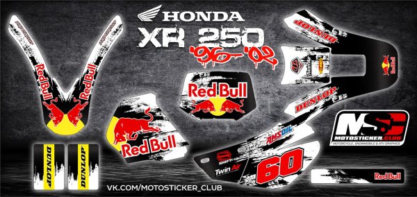 Наклейка на бак Honda xr400r