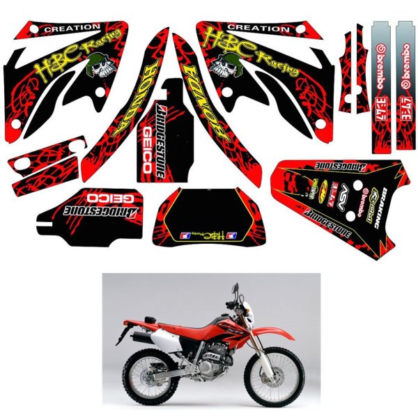 Наклейка на бак Honda xr400r