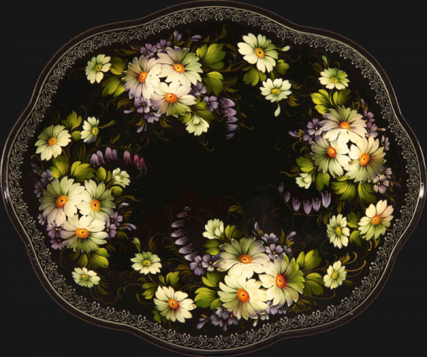 Жостовская роспись венок