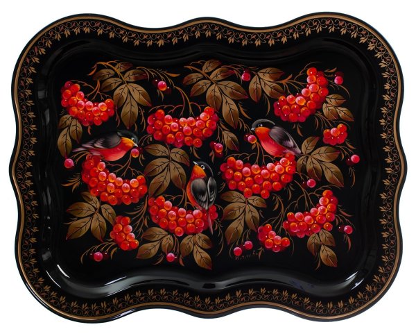 Контуры подносов Жостово