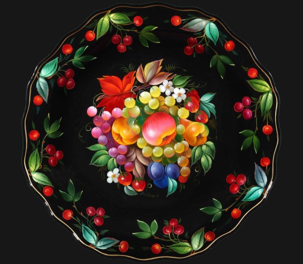 Декоративно прикладное искусство Жостовская роспись