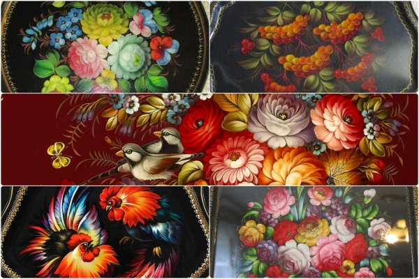 Жостово подносы Федоскино