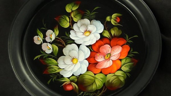 Роспись Жостово Лариса Гончарова