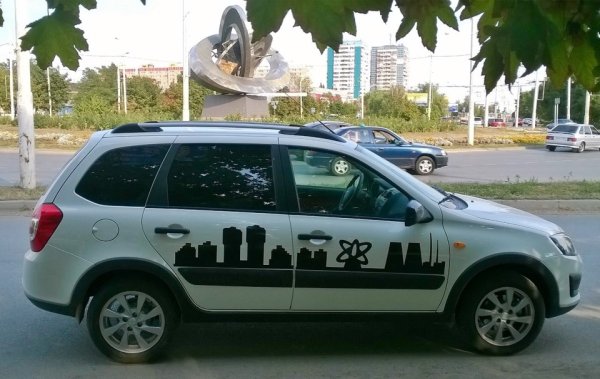 Лада Калина наклейка