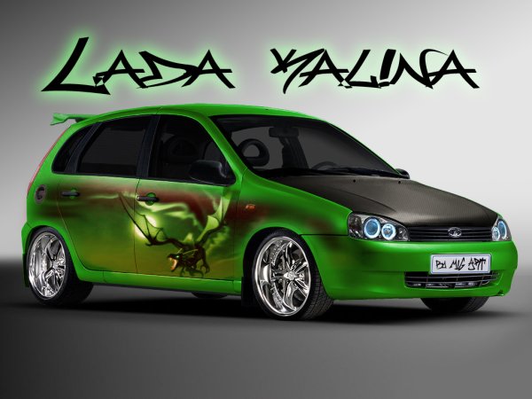 Лада Калина седан лип спойлер