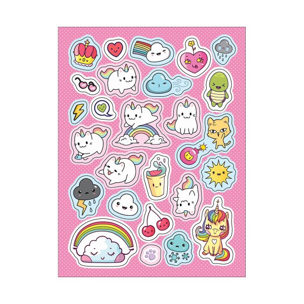 Кавайные наклейки
