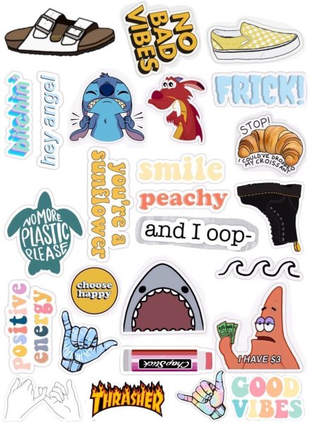 Наклейки из птньереста