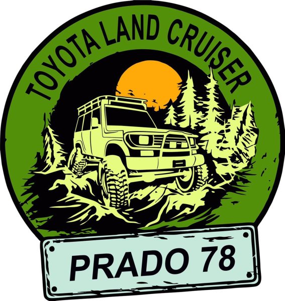 Toyota Land Cruiser 70 наклейки