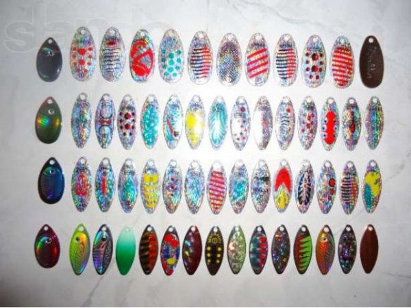 Наклейки на лепесток блесны