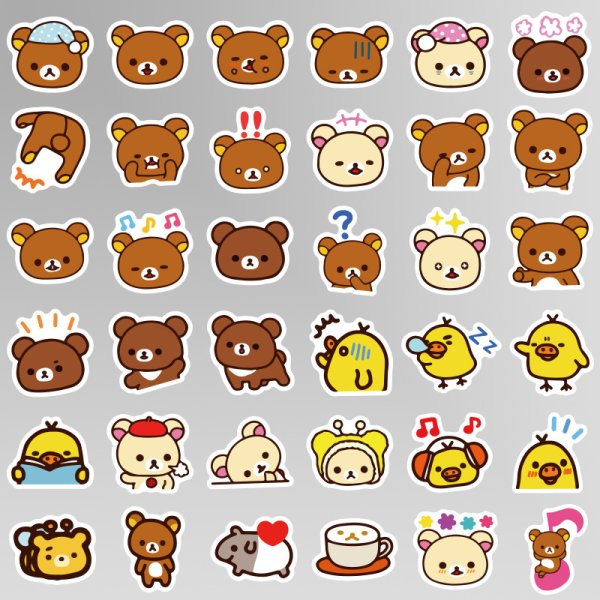 Наклейки Рилаккума