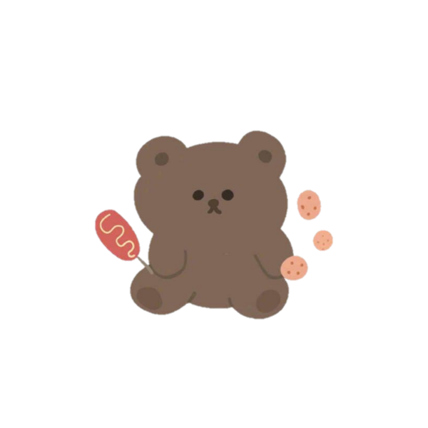 Корейские наклейки с медведями