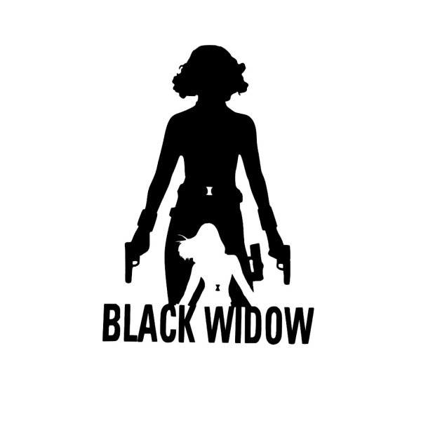 Стикеры Марвел чёрная вдова