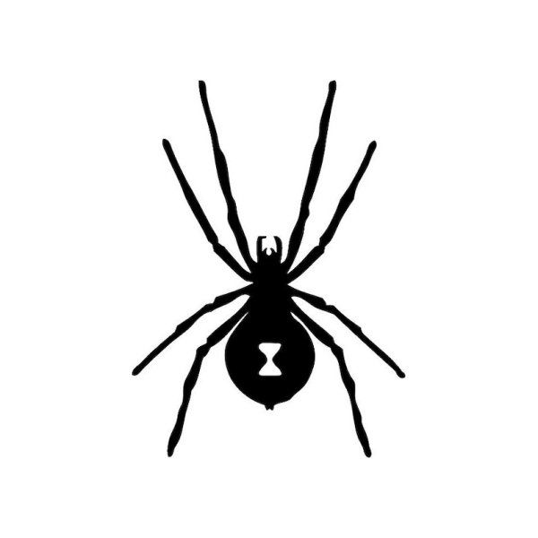 Паук силуэт стилизованный